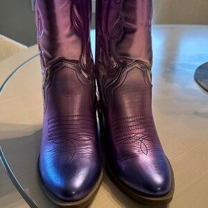 Steve Madden Metallic Purple Kids Boots